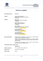 Certifikát pojištění odpovědnosti