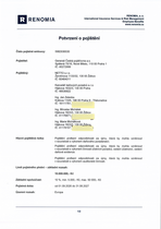 Certifikát pojištění odpovědnosti